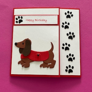 Pop up Dog card with kennel
