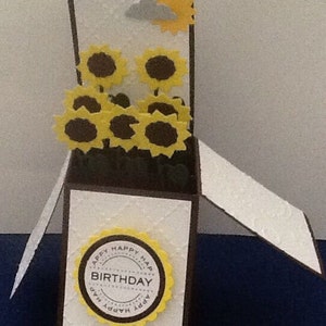 Sunflower pop up card