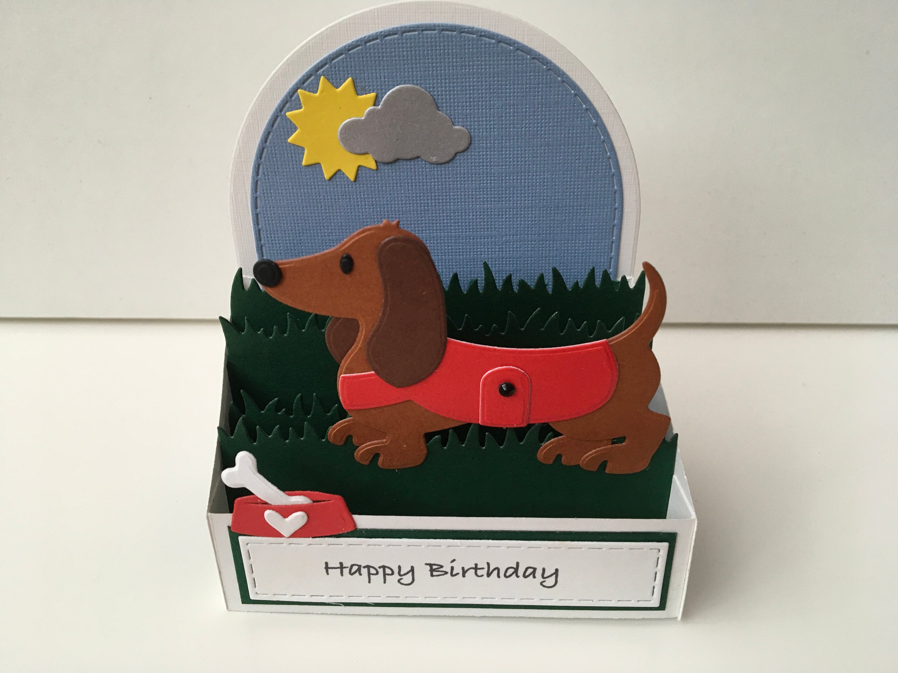Handmade Pop up Dachshund Dog Card - Etsy UK