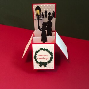 Carte pop-up Chanteurs de chants de Noël
