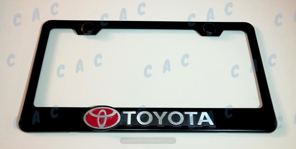 3D Toyota Camry Stainless Steel License Plate Frame Rust Free Etsy