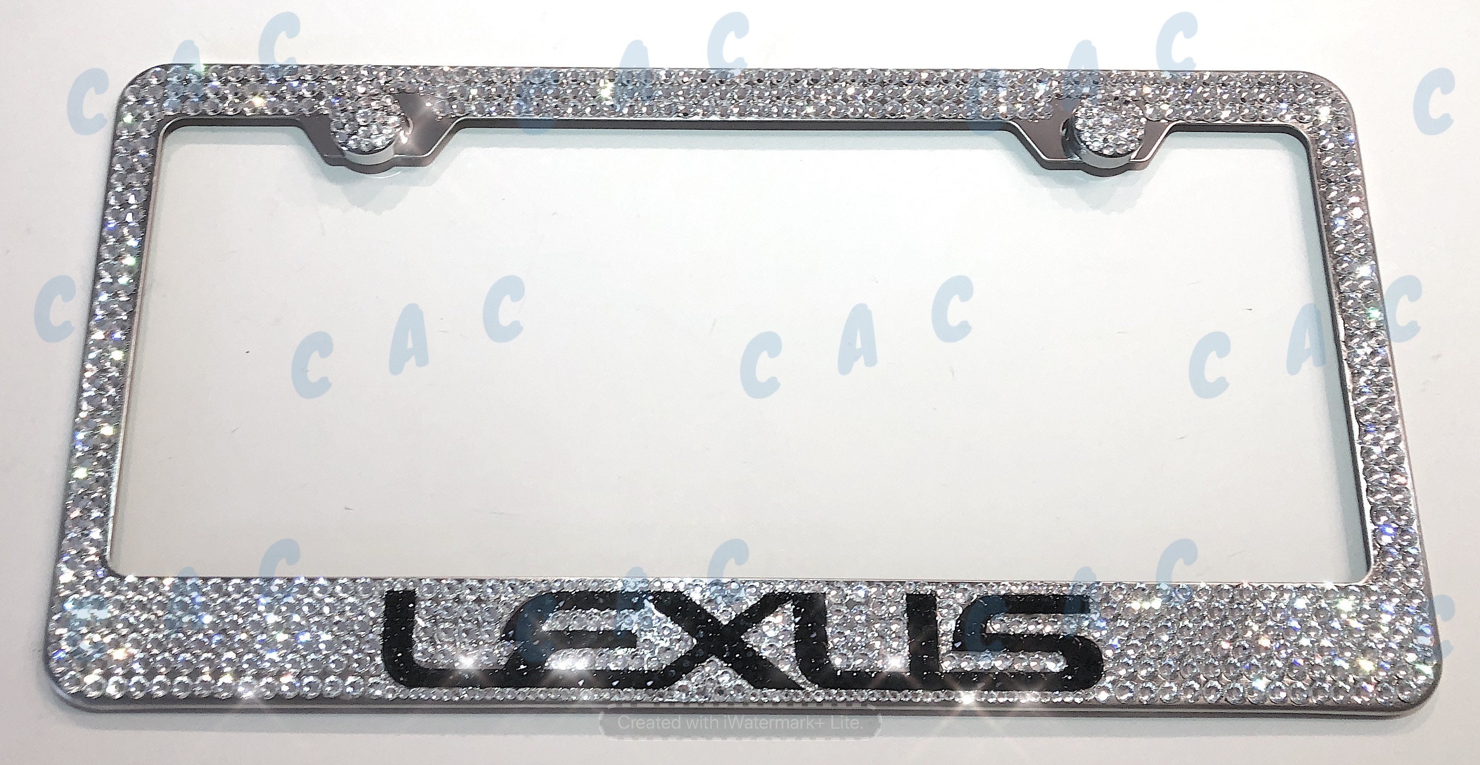 Lexus F Sport Clear License Plate Frame Holder Made with Bling Etsy