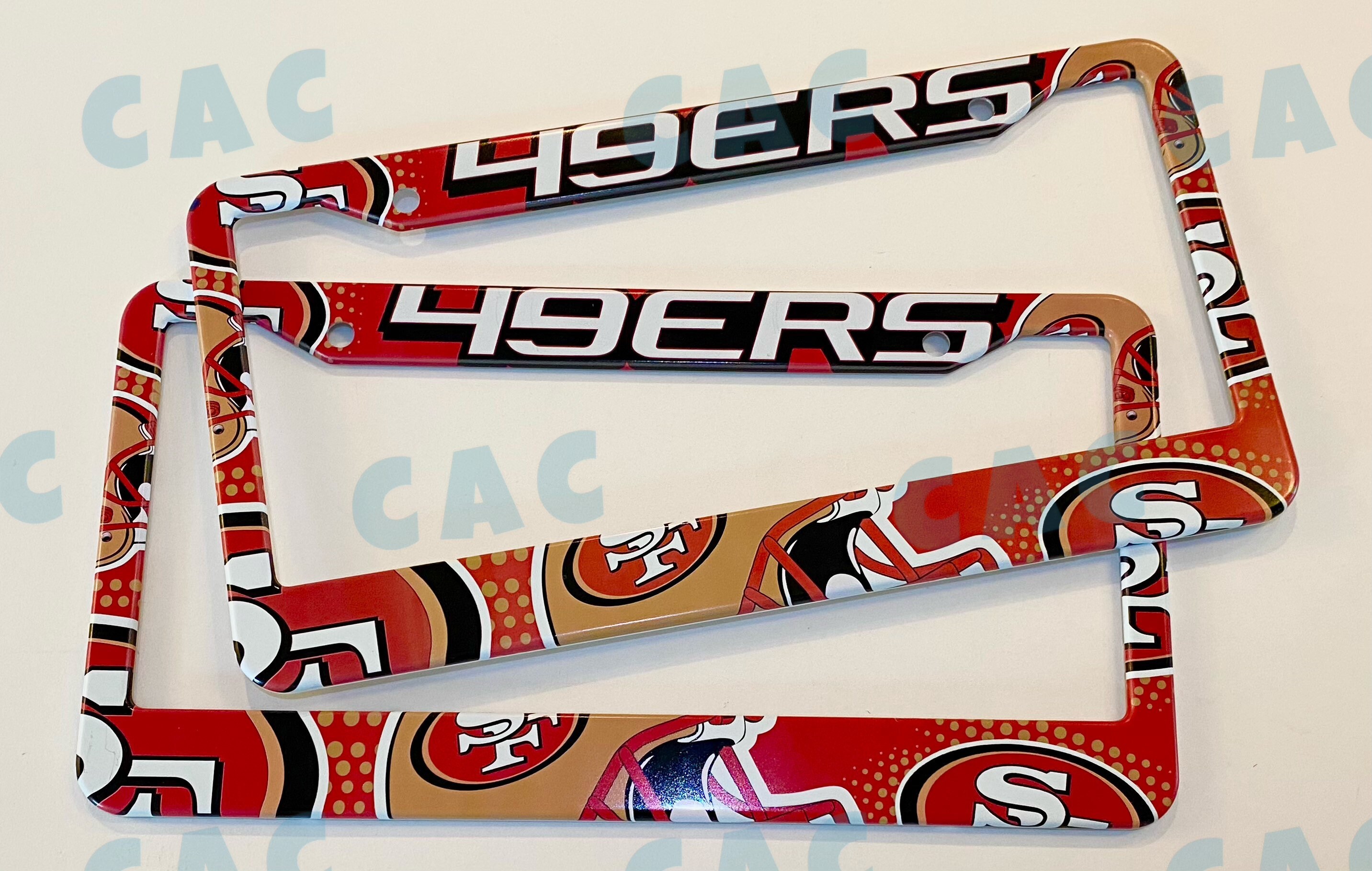 X2 49ers San Fransisco NFL Stainless Steel License Plate Frame Etsy