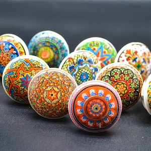 The Original Marrakesh Multicoloured Drawer Knob Mosaic The Original Marrakesh Multicoloured Drawer Knob Mosaic