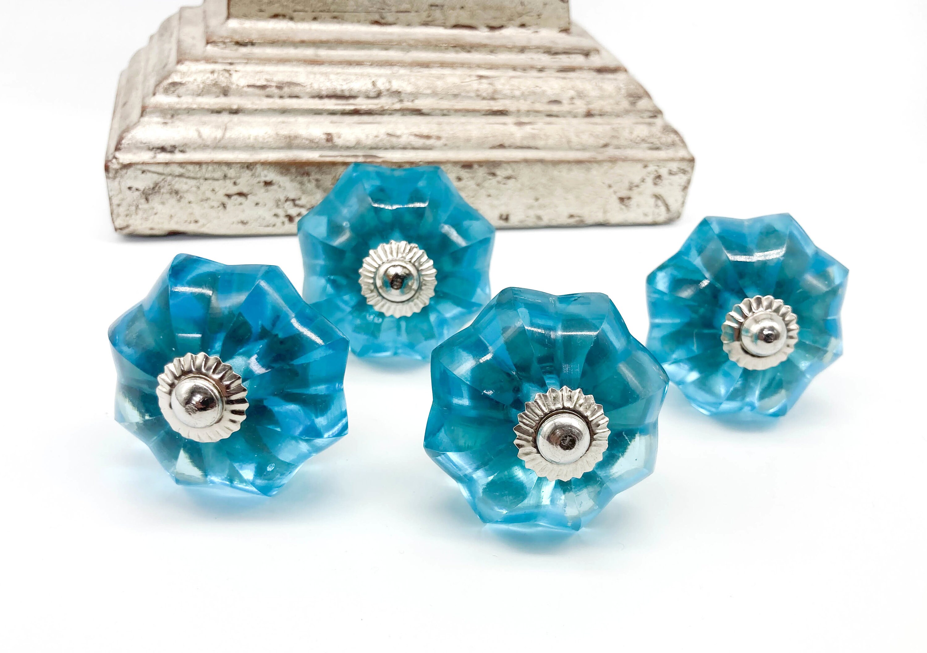 BLUE GLASS CUT Handmade Knobs,nautical Knobs, Chic Vintage Wardrobe Drawer Cabinet Pulls Handles Knobs Set of 2 B71 - Etsy BLUE GLASS CUT Handmade Knobs,nautical Knobs, Chic Vintage Wardrobe Drawer Cabinet Pulls Handles Knobs Set of 2 B71 - Etsy