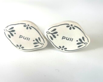 Rectangle GREY Mosaic Ceramic Door knobs Handcrafted Knobs Vintage Cabinet pulls Drawer knobs Handles Cabinet Knobs  B80