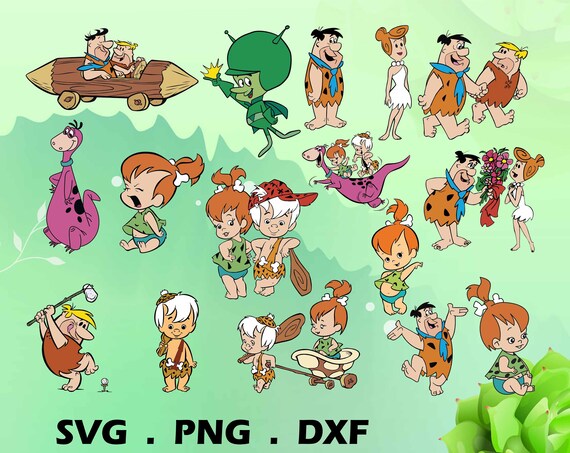 Flintstones svg Flintstones Clipart Flintstones svg Bundle | Etsy
