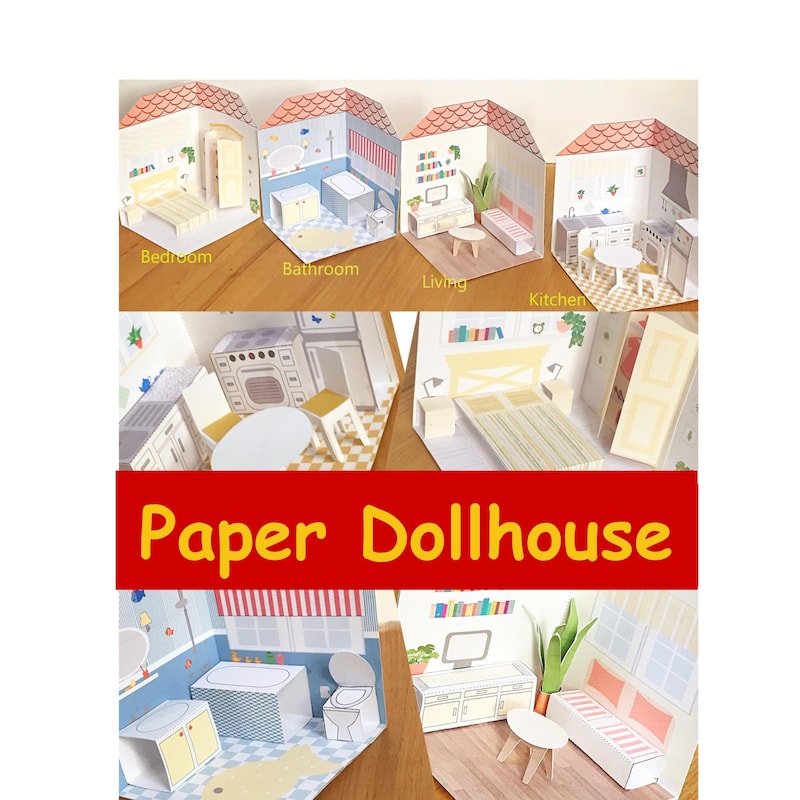 Paper Dollhouse Kit - Etsy