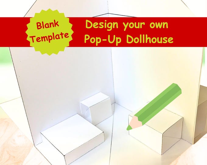 Pop-up Paper House Template Printable Craft Sheets, Activity Sheets ...