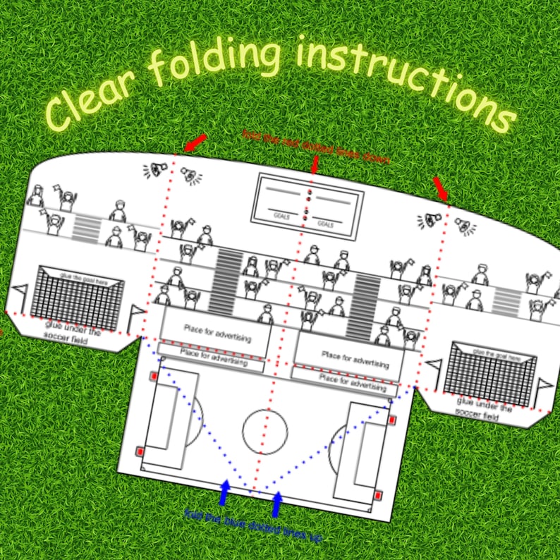 Paper Pop Up Soccer Field, World Cup 2026, Copa Mundial, Football Game image 6