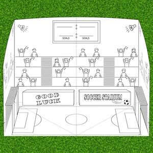 Paper Pop Up Soccer Field, World Cup 2026, Copa Mundial, Football Game image 3