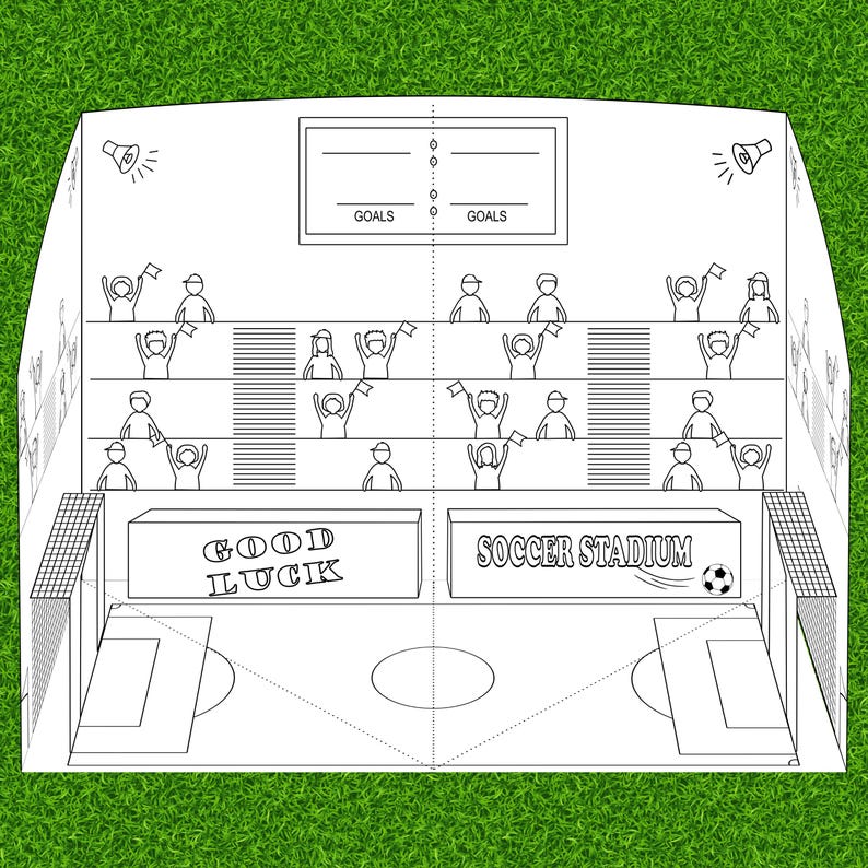 Paper Pop Up Soccer Field, World Cup 2026, Copa Mundial, Football Game image 3