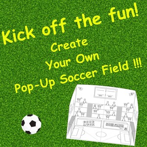 Paper Pop Up Soccer Field, World Cup 2026, Copa Mundial, Football Game image 10