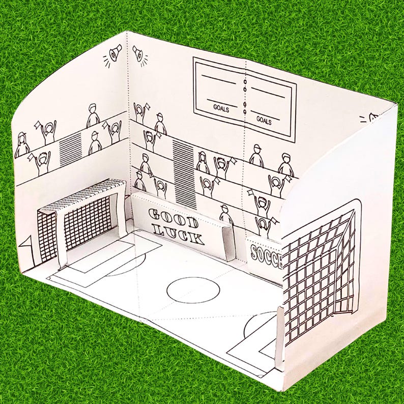 Paper Pop Up Soccer Field, World Cup 2026, Copa Mundial, Football Game image 2