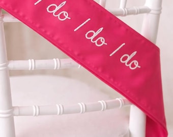 Hand-Embroidered Personalised Hen Party Sash