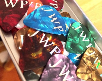 Personalised Initials Guitar Picks