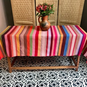 Colorful Cotton Mexican Tablecloth - Various Sizes