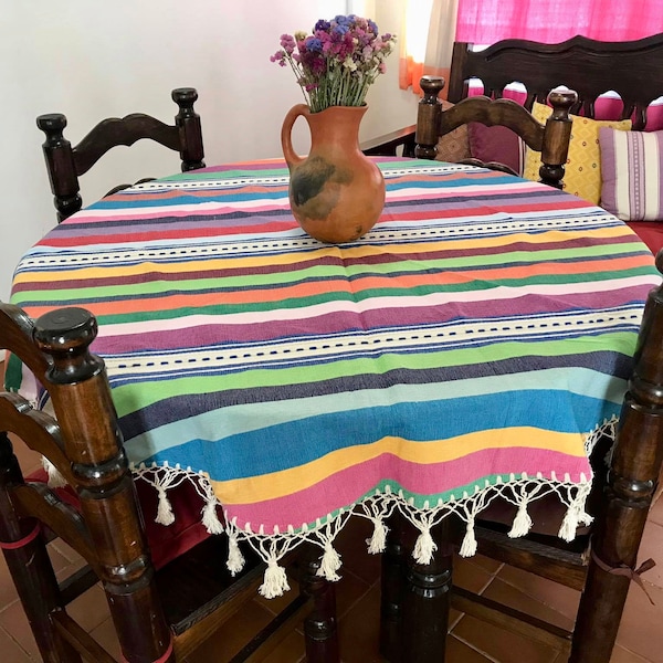 Mexican Tablecloth Etsy