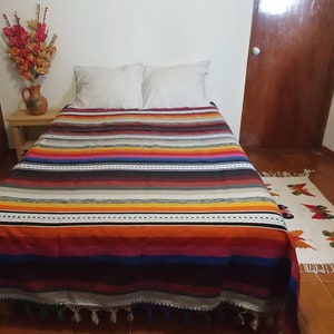 Fall Colors Mexican Bedspread - Various sizes