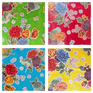 Peony Mexican Tablecloth: Various Sizes & Colors