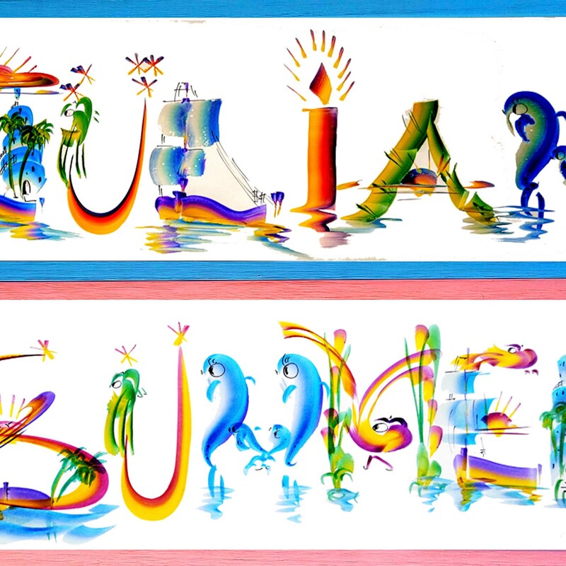 Personalized name wallpaper etsy