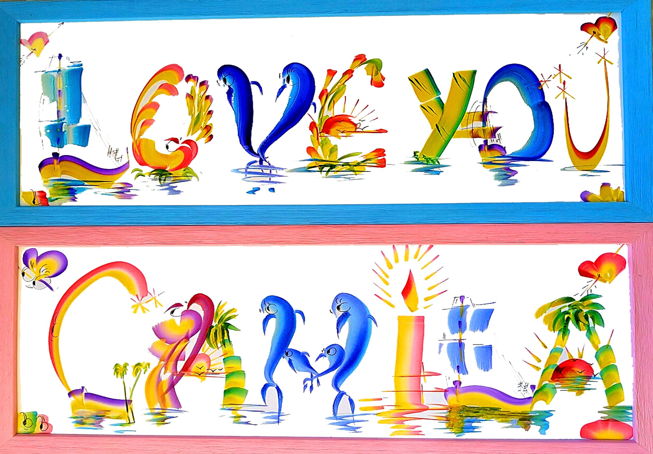 Name painted Personalised Gift Creative lettering Etsy