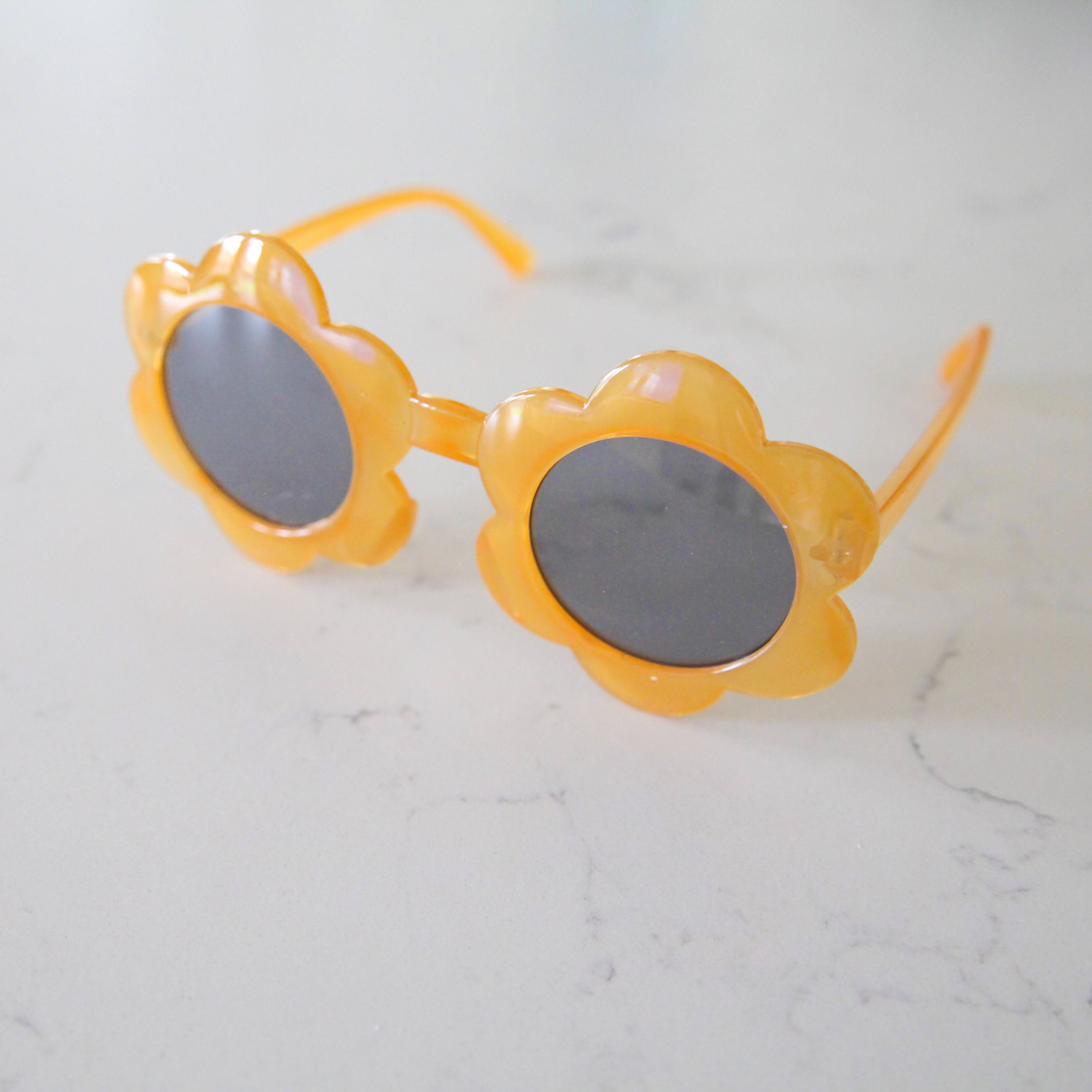 Flower sunglasses Kids sunglasses Flower shaped sunglasses Etsy