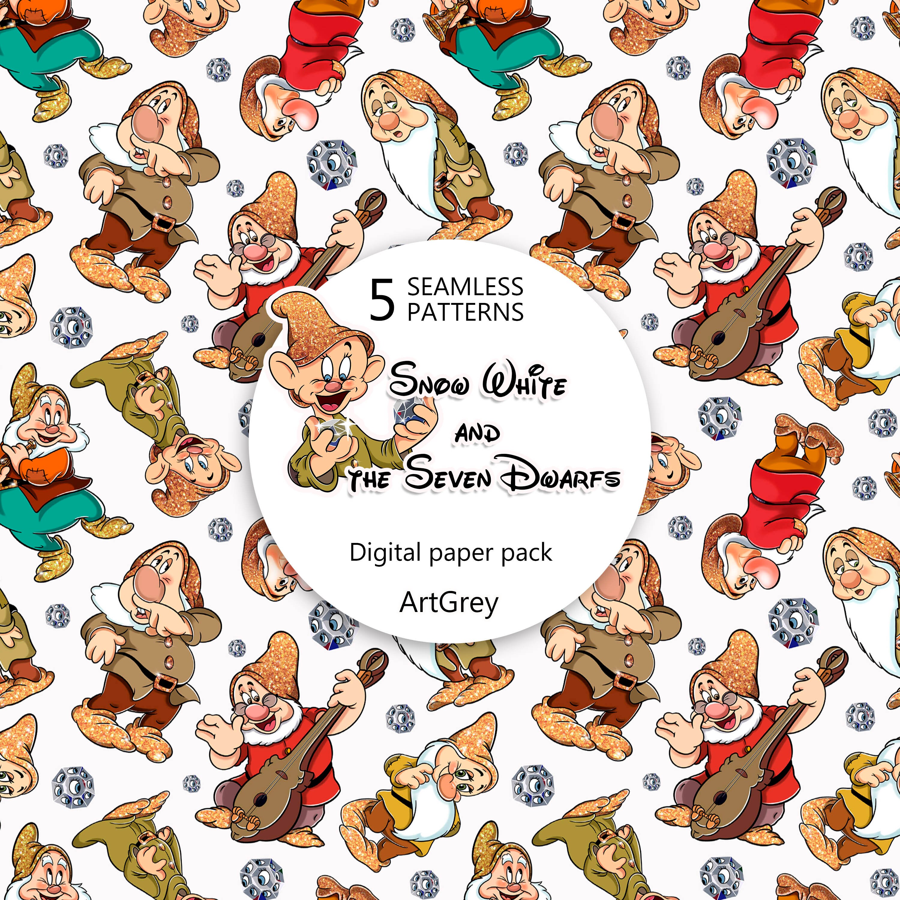 Digital Paper Packaging Seamless Pattern Seamless Etsy