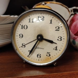 Vintage USSR  table alarm clock Sevani.
