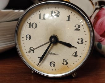 Vintage USSR  table alarm clock Sevani.