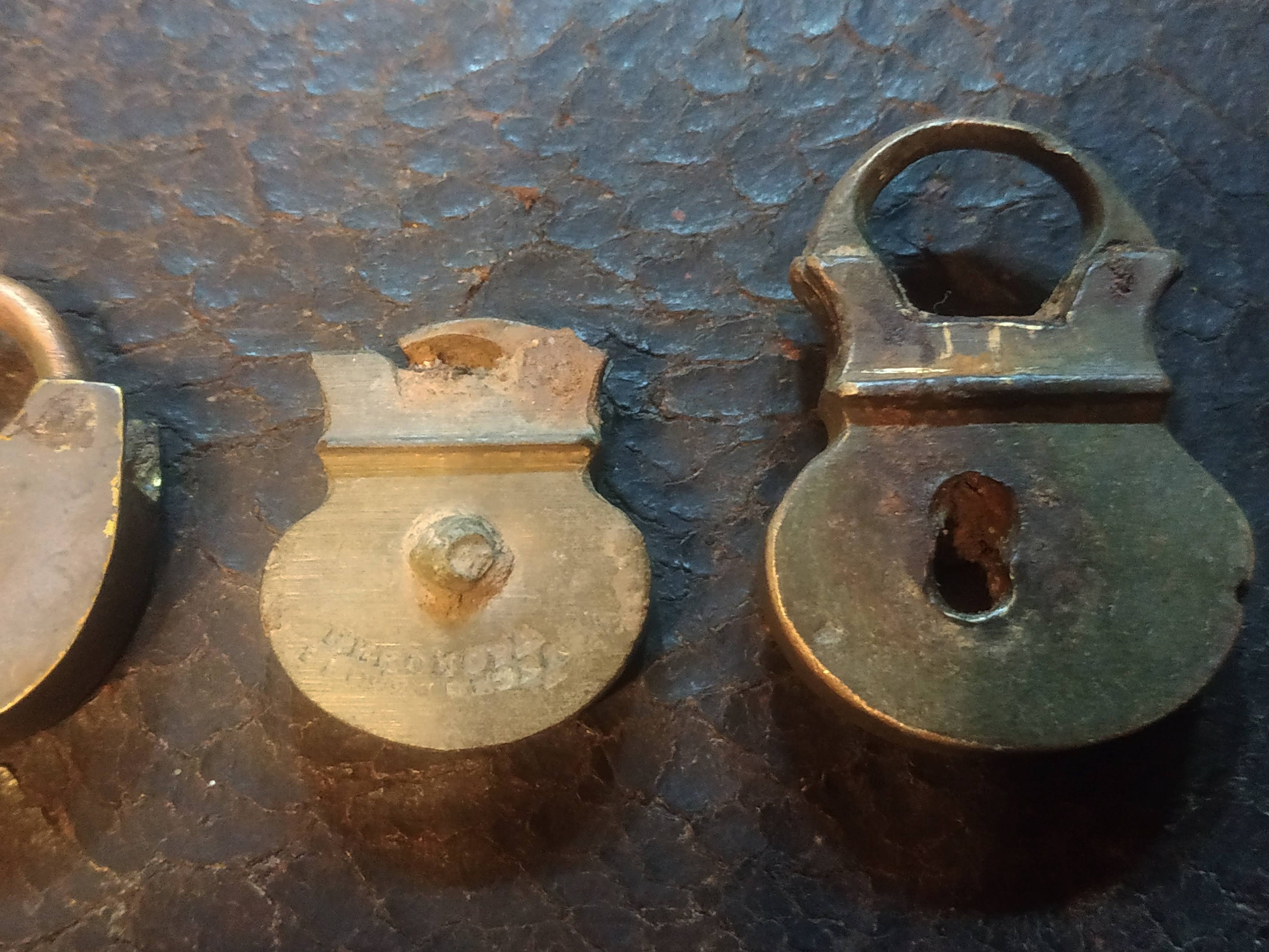 Antique Brass Rustic Padlock. - Etsy