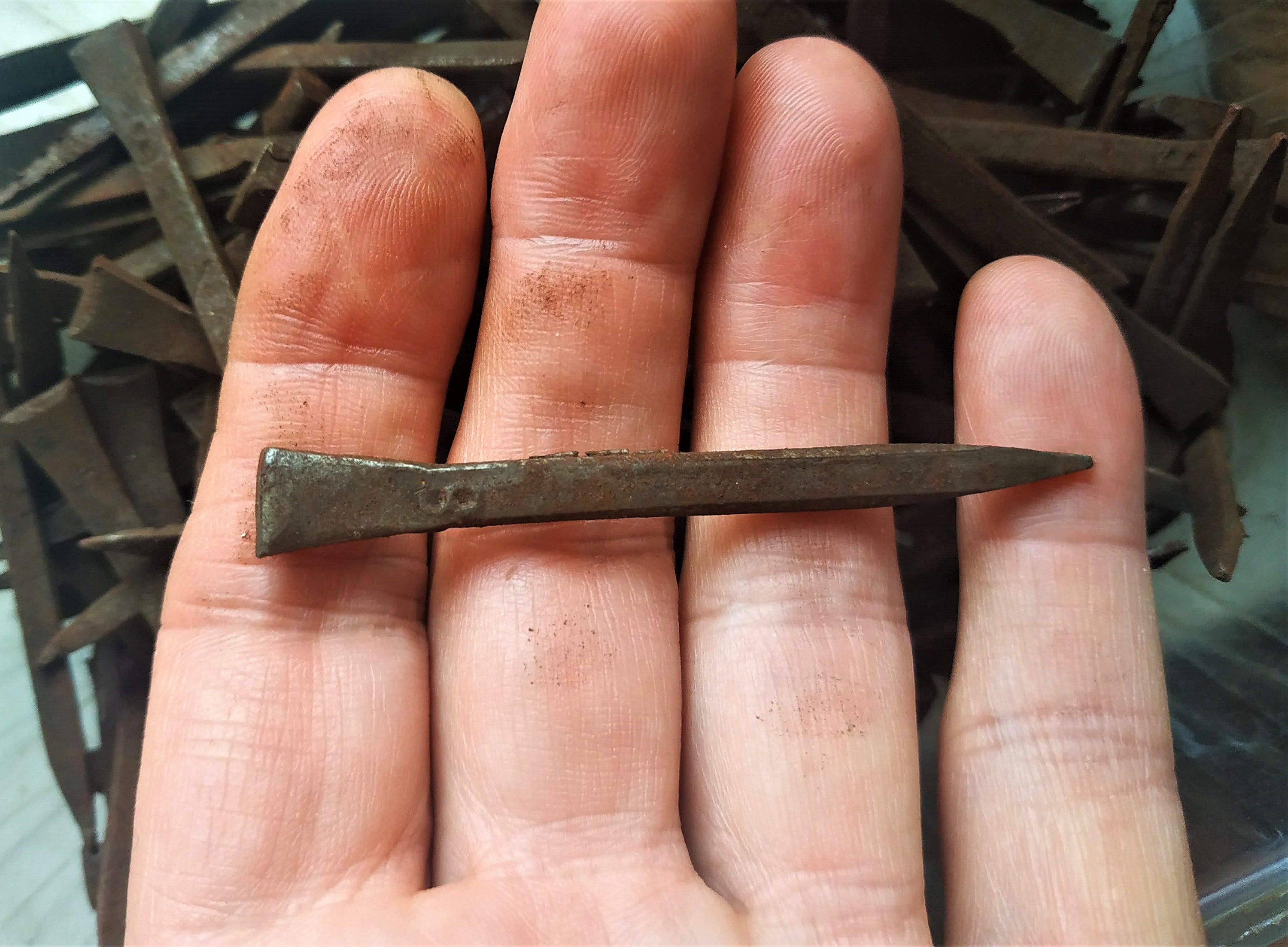 Set of 25 Vintage Hand Blacksmith Horseshoe Nail Nr. Etsy