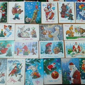 Set of 20 Vintage Post Cards USSR V. Zarubin.