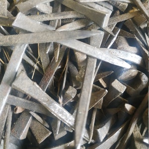 Vintage Hufnägel aus Metall, geschmiedet.