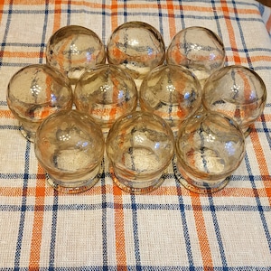 Set von 10 Medizinischen Massagegläsern aus der UdSSR