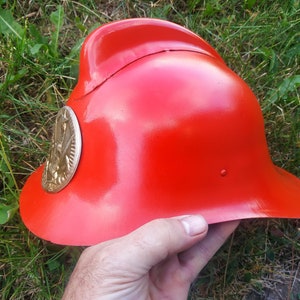 Vintage  USSR  firefighter helmet.