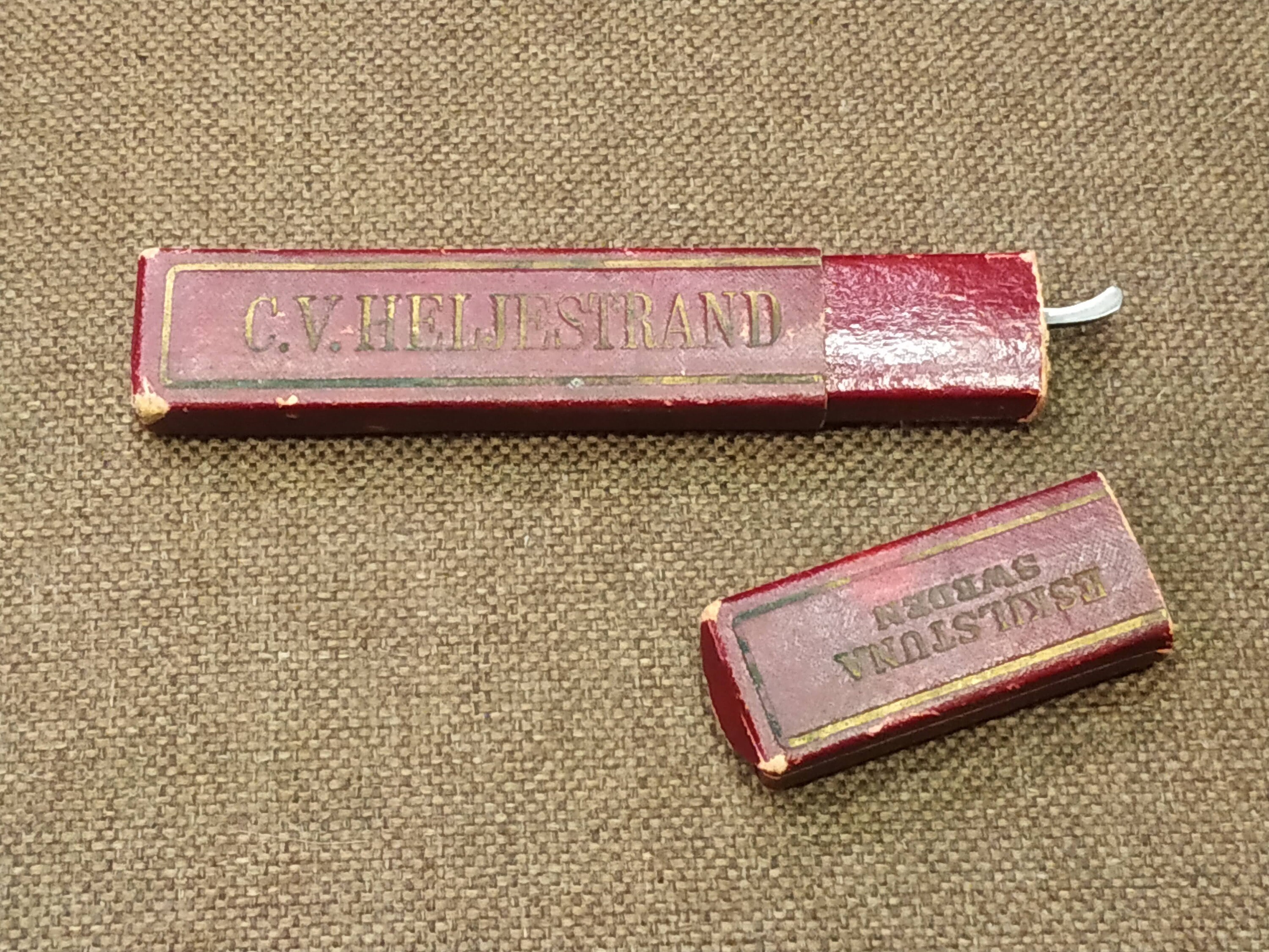 Straight Razor C.V. Heljestrand, Eskilstuna, Sweden in Original