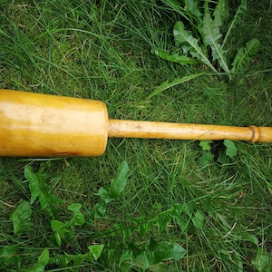 Antique primitive wooden spice pestle.