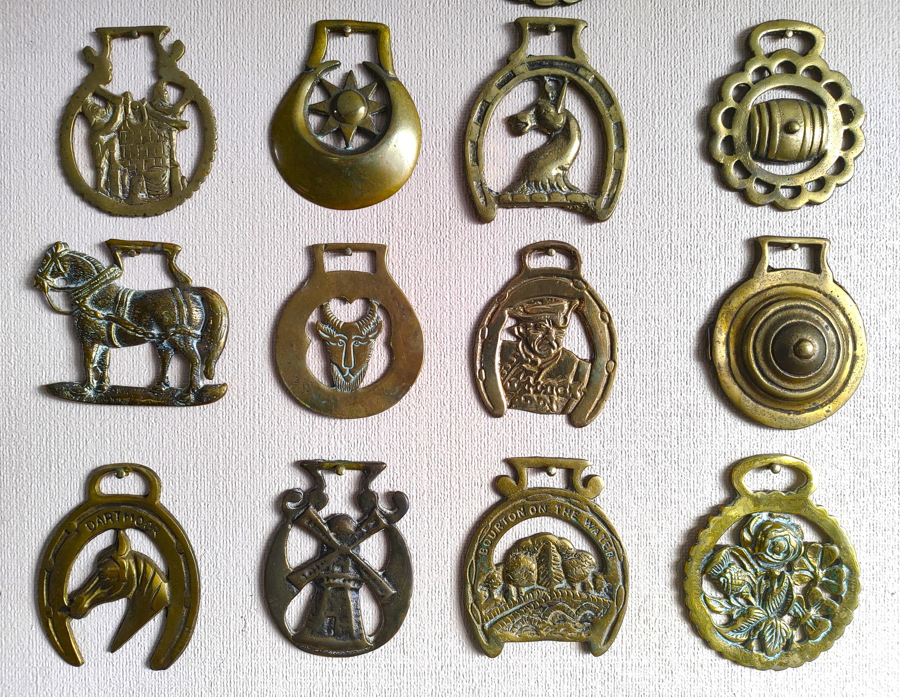 Vintage & Antique Horse Harness Brass Medallions. -  Canada