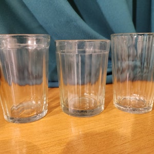 Vintage Faceted Russian USSR drinking Glass.