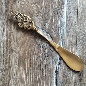 Vintage  Brass Shoe Spoon or Shoehorn