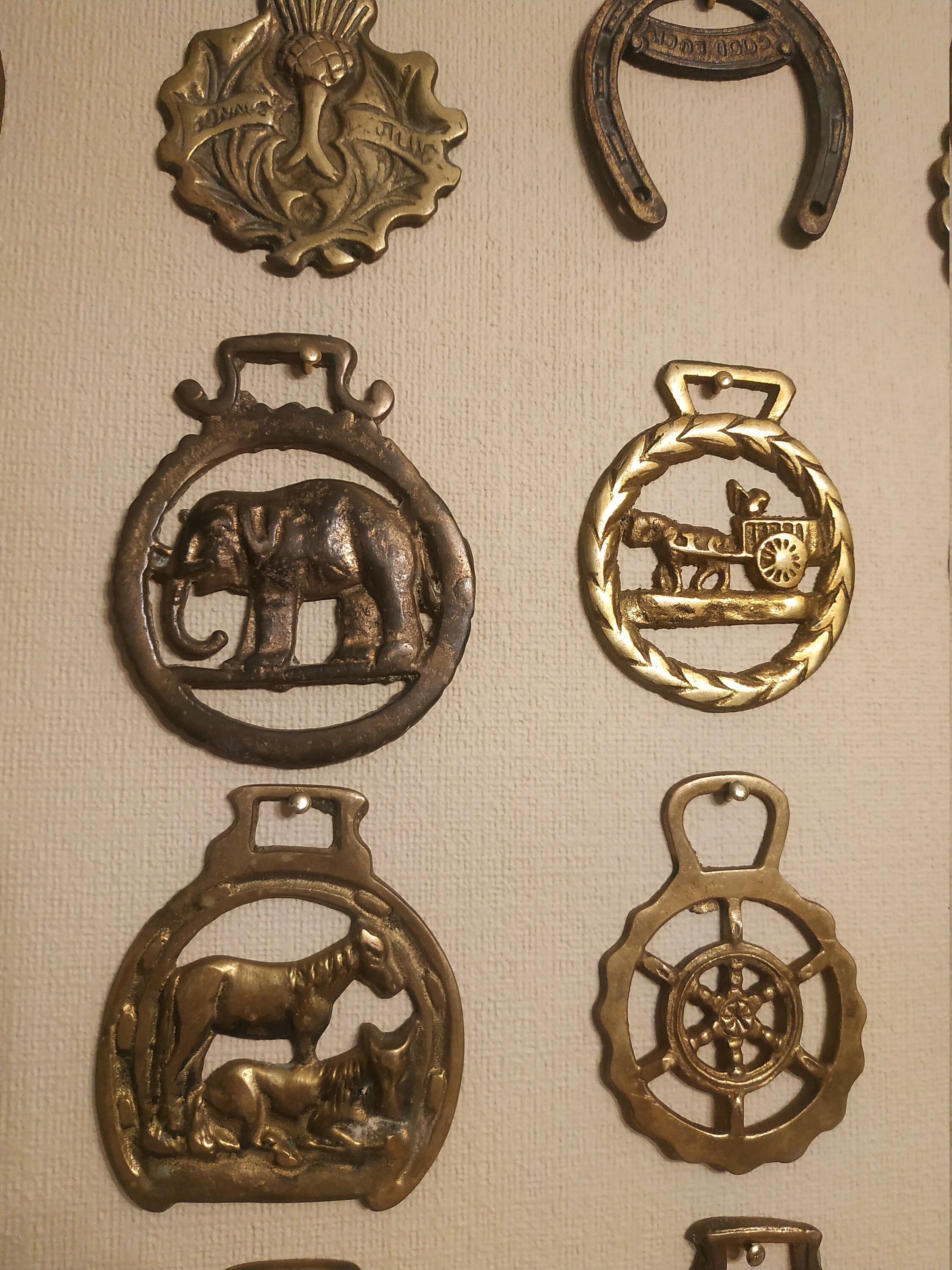 Vintage & Antique Horse Harness Brass Medallions. Etsy Canada