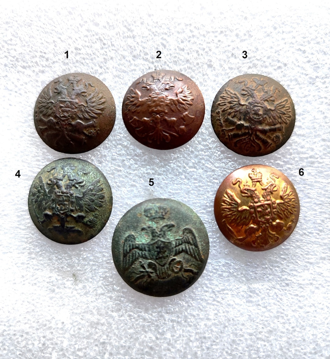 Military Buttons of Russian Empire - Etsy