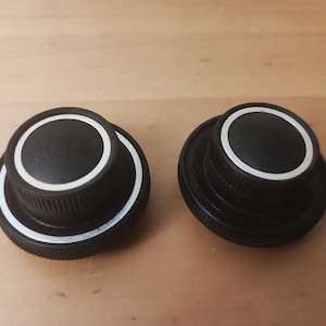 Perillas de radio Vintage Pair Bakelite.
