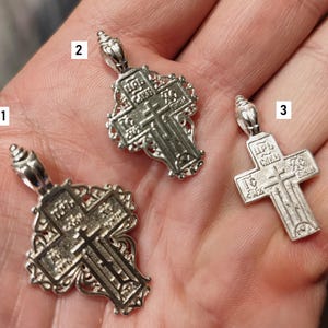 Silver Russian Old Believers  Cross.