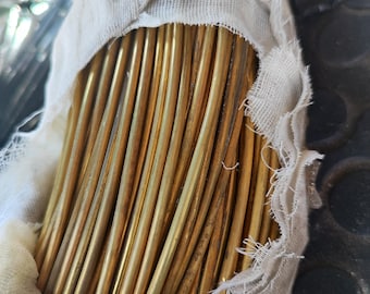 1 meter messing ronde zachte draad 1,0 mm. 1,5 mm. 2,5 mm. 3,0 mm sieraden maken/draad knutselen.