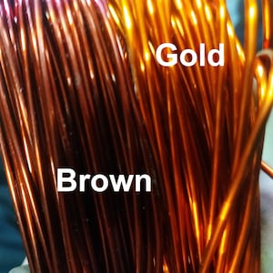 Fil souple rond en cuivre pur 1,7 mm. Fabrication de bijoux / Artisanat en fil.