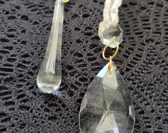 Kristalle zum Aufhängen Kronleuchterkristalle Upcycling