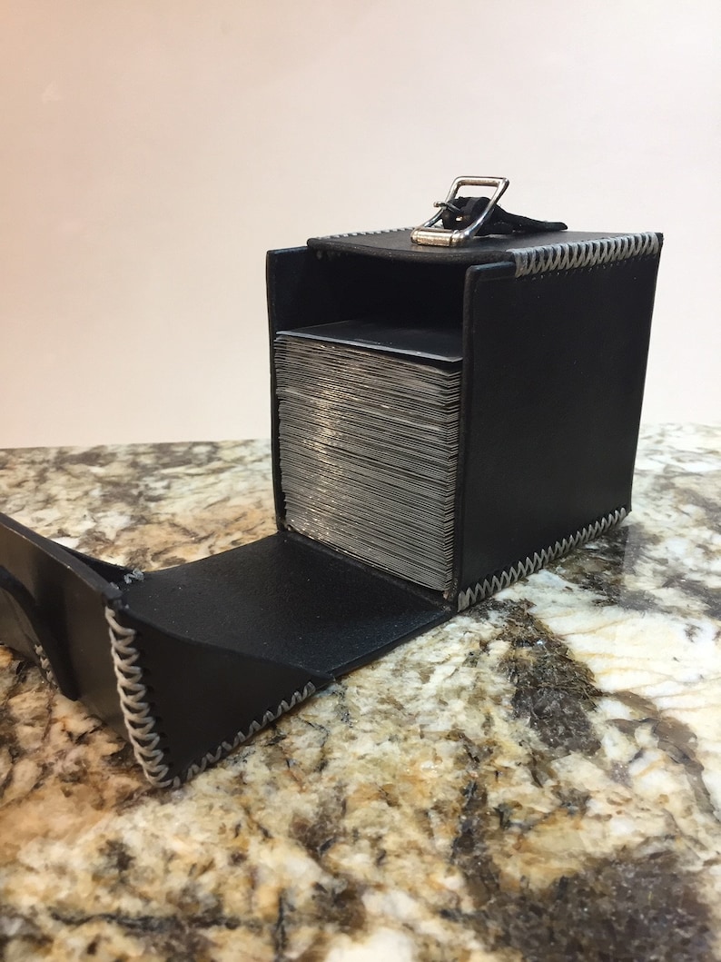 Custom Leather Deck Box Card Case Magic the Gathering Etsy