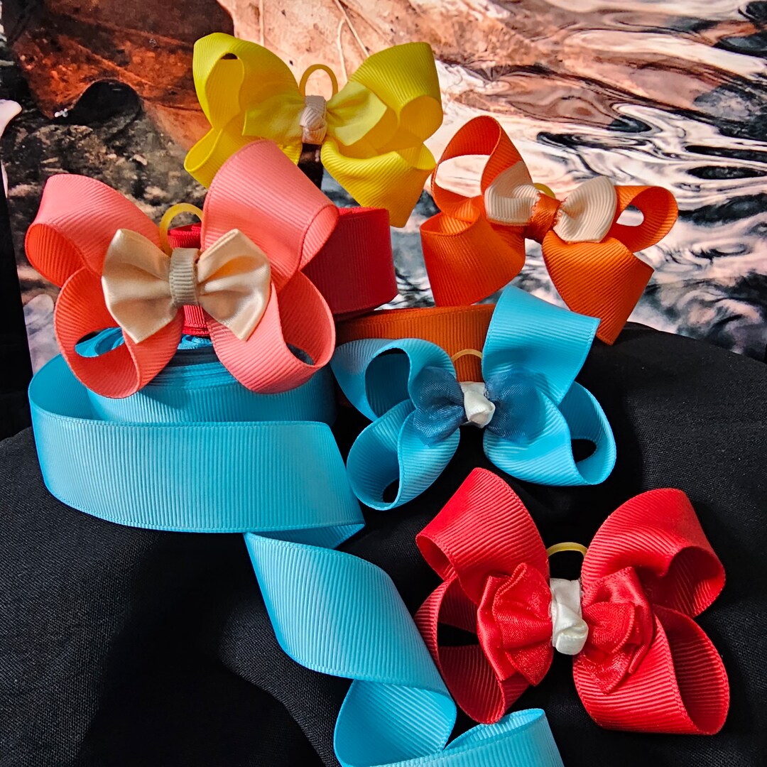 Dog Hair Bow, Pet Bows, Clip on Bows, Barrettes, Dog Hair Accessories, Cat Collar Bows, Rubber